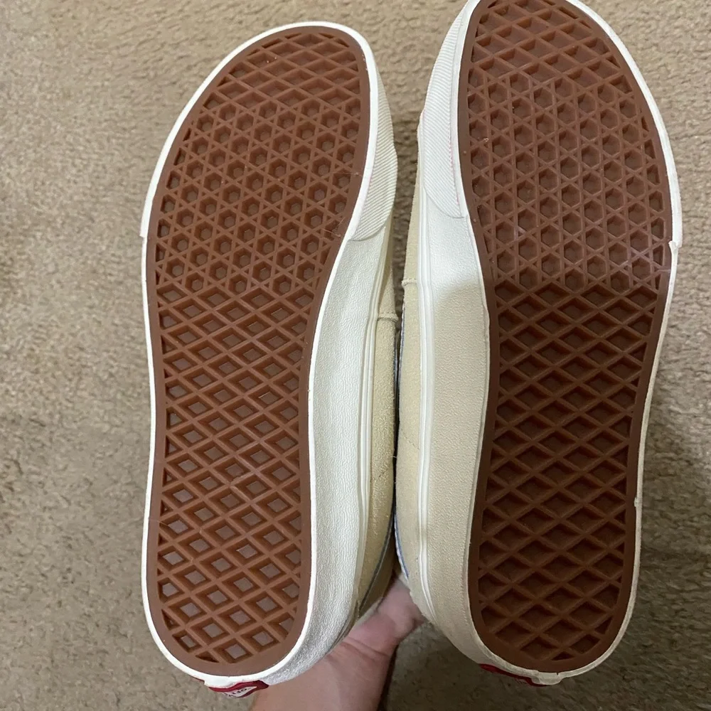 Vans Women's High-Top Sneakers - Beige and White - Picture 3 of 3